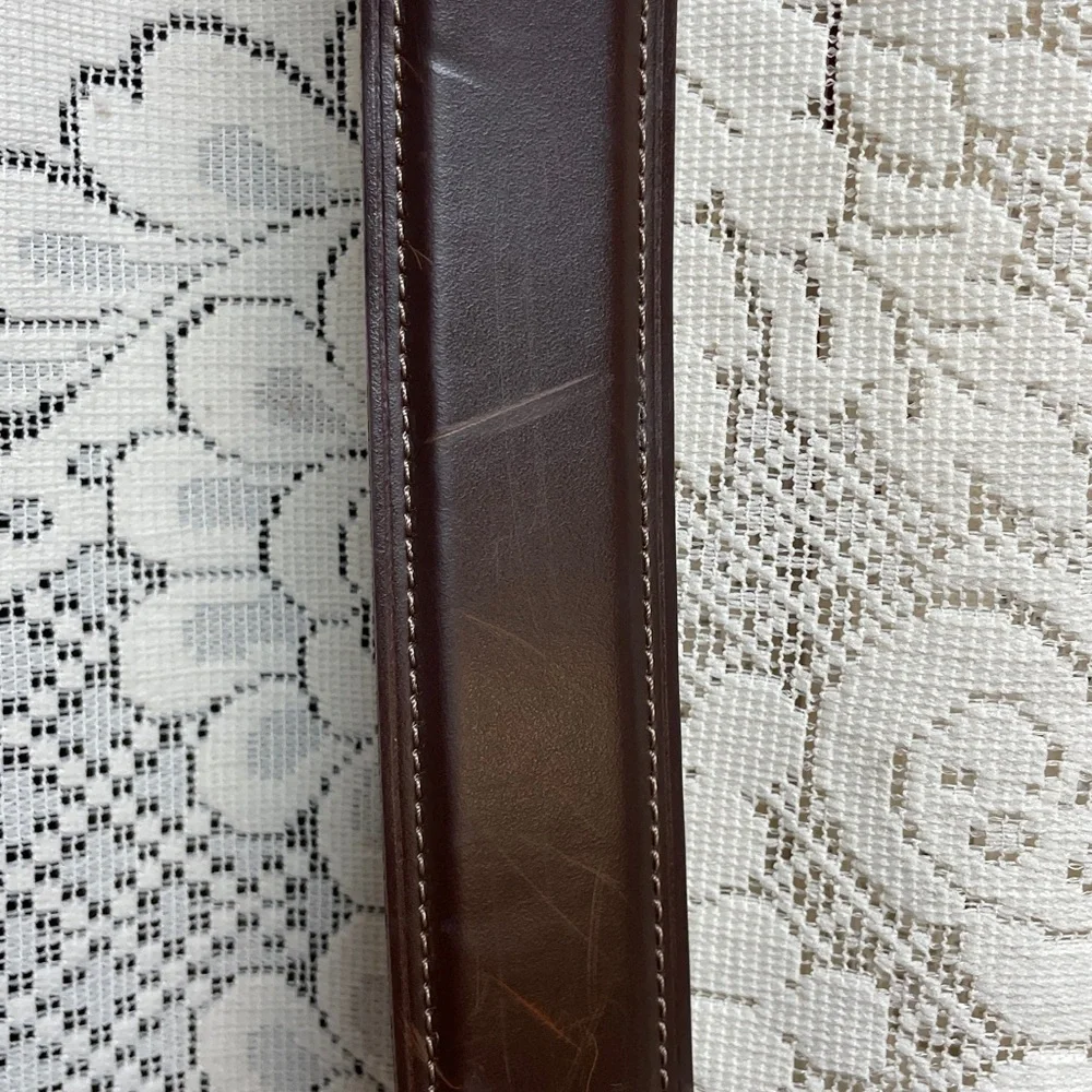 Columbia Dark Brown Leather Belt